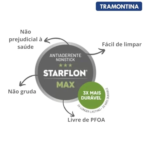 Jogo de Panelas Tramontina Turim Antiaderente Vermelho 5 Peças - Imagem 4