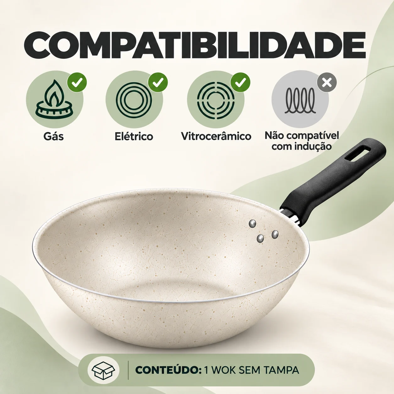 Frigideira Wok Tramontina Loreto Alumínio Antiaderente 28 Cm