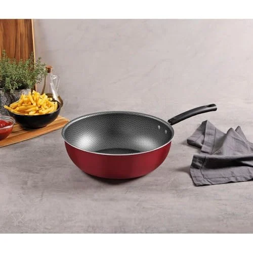 Frigideira Funda Tramontina Versalhes 28 Cm 4,9 L Antiaderente Verm - Imagem 5