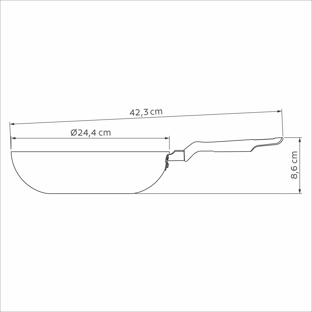 Frigideira Funda Tramontina Loreto Antiaderente 24cm - Imagem 4
