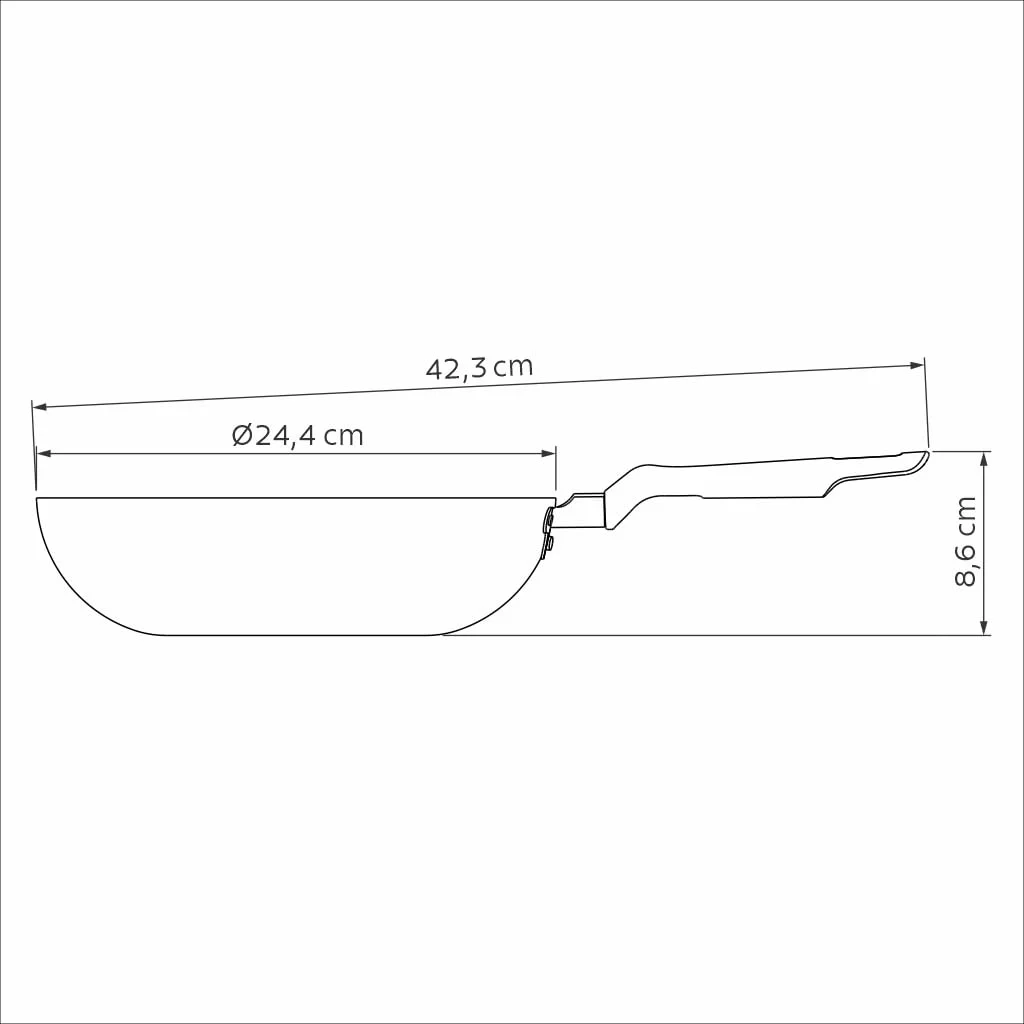Frigideira Funda Tramontina Loreto Antiaderente 24 Cm - Imagem 4
