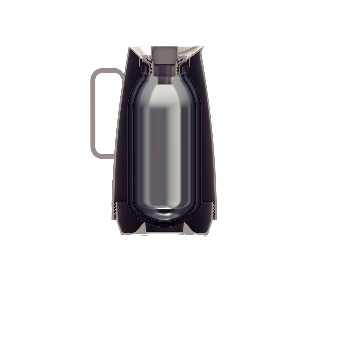 Bule Térmico Tramontina Exata 500 ml Ampola Vidro Bege - Imagem 7