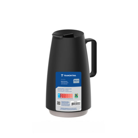 Bule Térmico Tramontina Exata 500ml Plástico Preto
