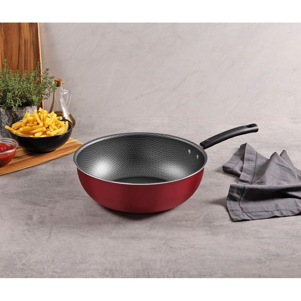 Frigideira Funda Tramontina Versalhes 28 cm 4,9 L Antiaderente Verm - Imagem 4