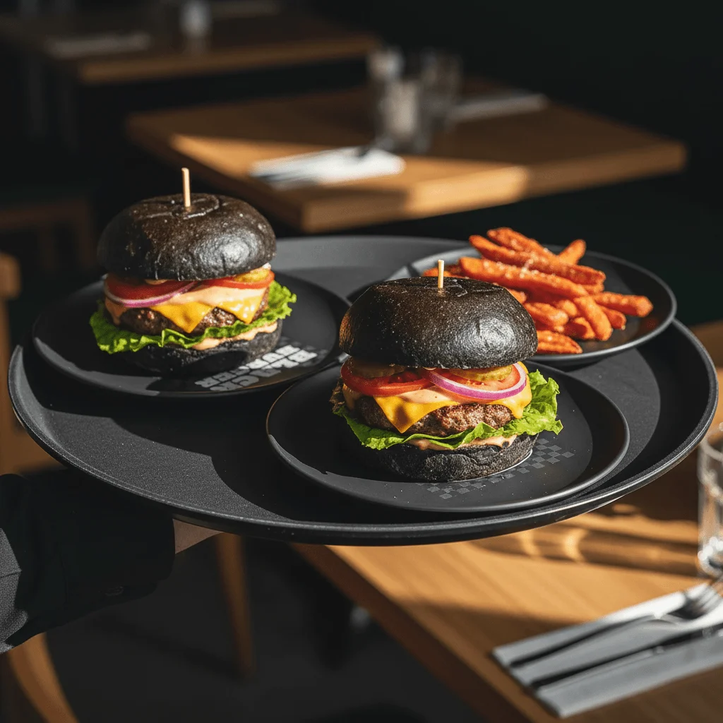 Prato Raso Tramontina Black Burger 20 Cm Polietileno - Imagem 5