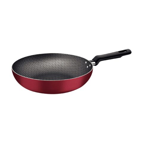 Frigideira Funda Tramontina Loreto em Alumínio com Revestimento Interno e Externo em Antiaderente Starflon Max Vermelho