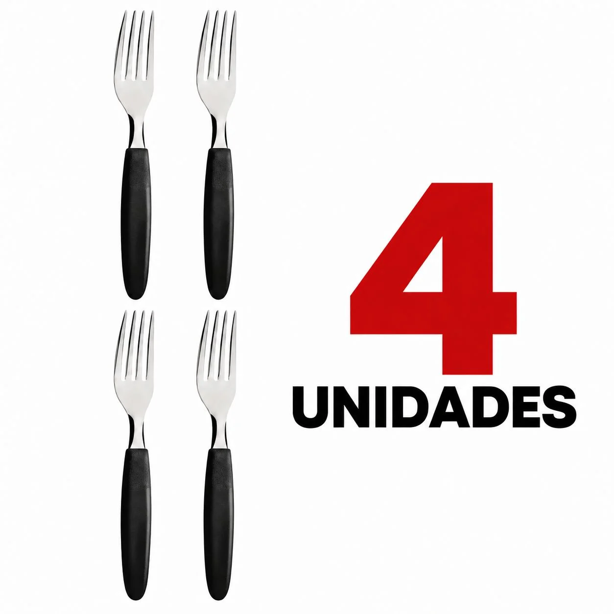 Kit Garfos de Mesa Tramontina Ipanema Preto - Imagem 6