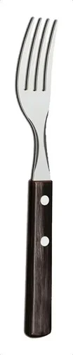 Faca e Garfo Polywood Castanho Aço Inox 24 Peças Tramontina Marrom - Imagem 4