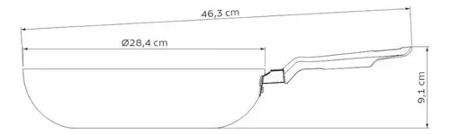 Frigideira Funda Tramontina Loreto 28 Cm 3,3 L Antiaderente - Imagem 3