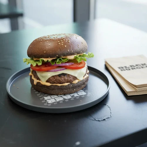 Kit 6 Pratos Rasos Hambúrguer 20 Cm Tramontina Black Burger P Cinza-escuro Hambúrguer - Imagem 3