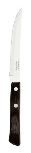 Faca e Garfo Polywood Castanho Aço Inox 24 Peças Tramontina Marrom - Imagem 2