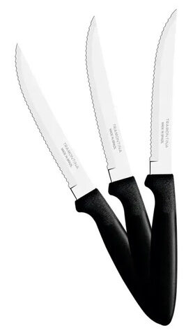 Faca Churrasco Tramontina Ipanema 5 Aço Inox Preto
