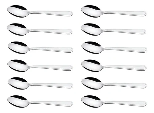 Kit 12 Colheres Chá Aço Inox Búzios Tramontina