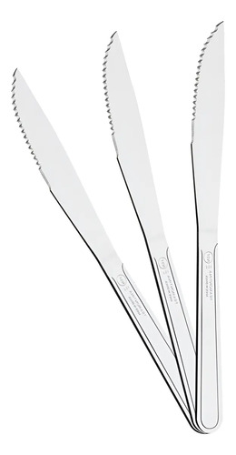 60 Facas Churrasco Aço Inox Búzios 4 pol Fibag - Tramontina