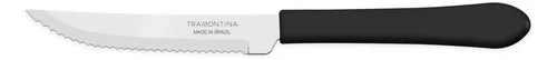 Kit 12 Facas Mesa Inox Tramontina Leme Cabo Preto 20 Cm - Imagem 3