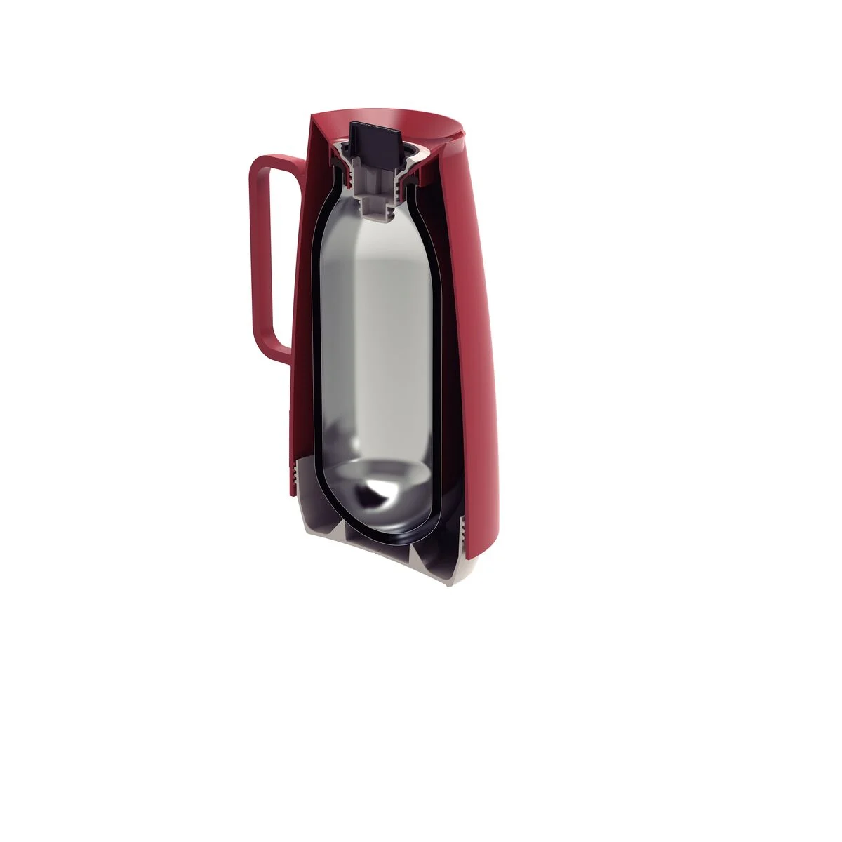 Bule Térmico Tramontina Exata Plástico Vermelho 500 Ml - Imagem 6