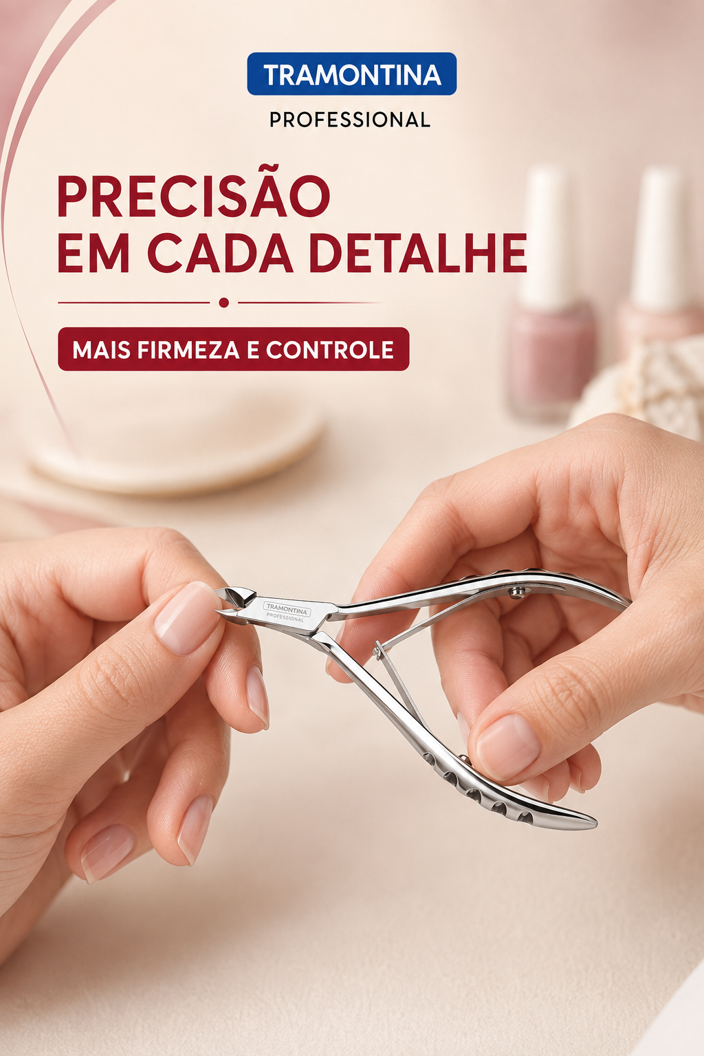 Alicate para Cutículas Profissional Aço Inox Tramontina - Imagem 5