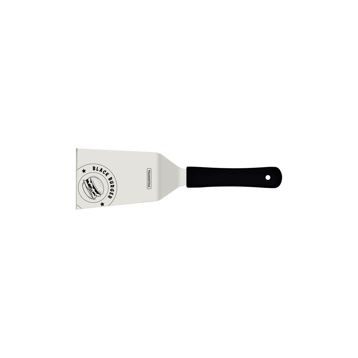 Espátula Tramontina Black Burger Aço Inox 6 pol Cabo Preto - Imagem 3